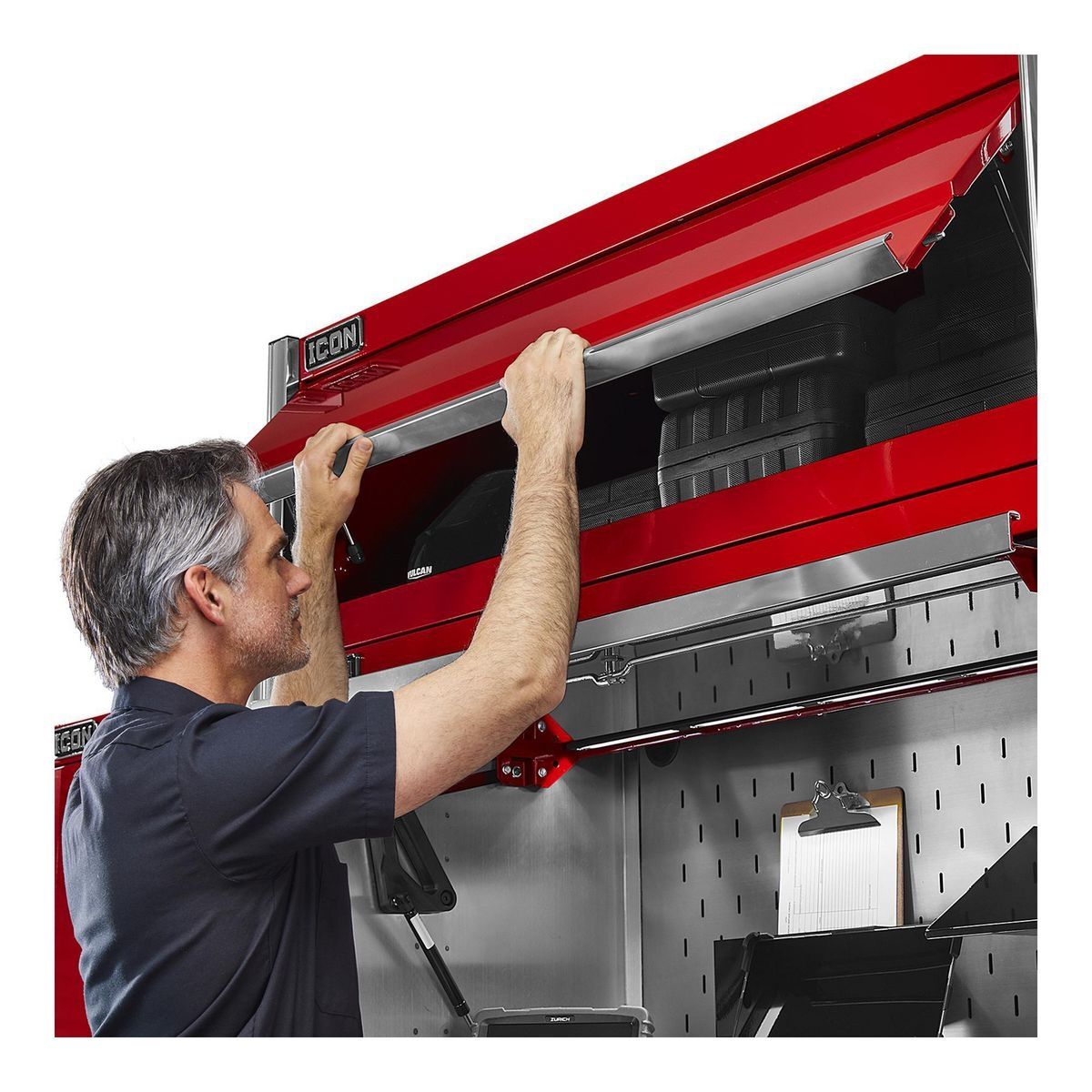 56 in. Overhead Cab, Red H9768