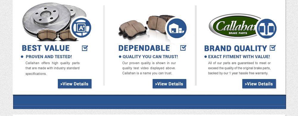 Front and Rear Brake Rotors and Metallic Brake Pads A31307