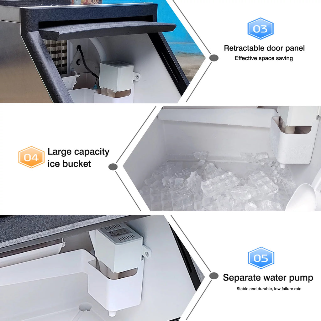 Commercial Auto Ice Cube Machine 132 LBS/Day I4519