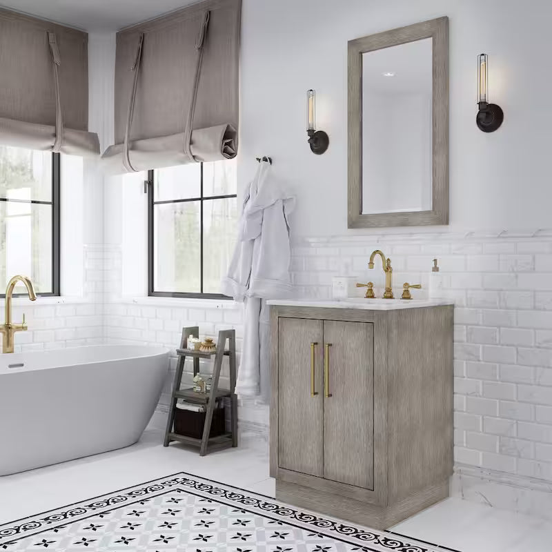 Adjustable Widespread 2-Handle High Arc Lavatory Faucet H18589