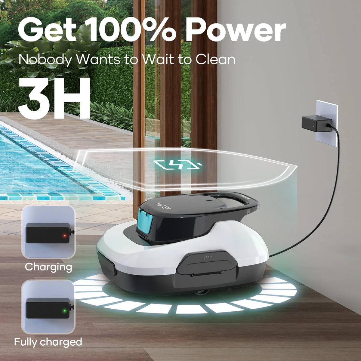 Cordless Robotic Pool Cleaner E891677