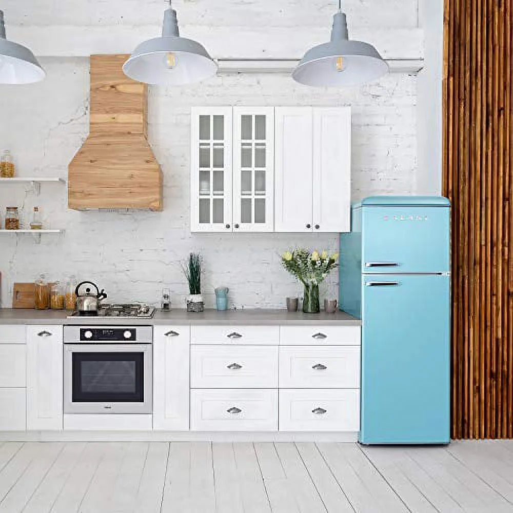 Retro Blue 12.0 Cu Ft Dual Door Refrigerator K859