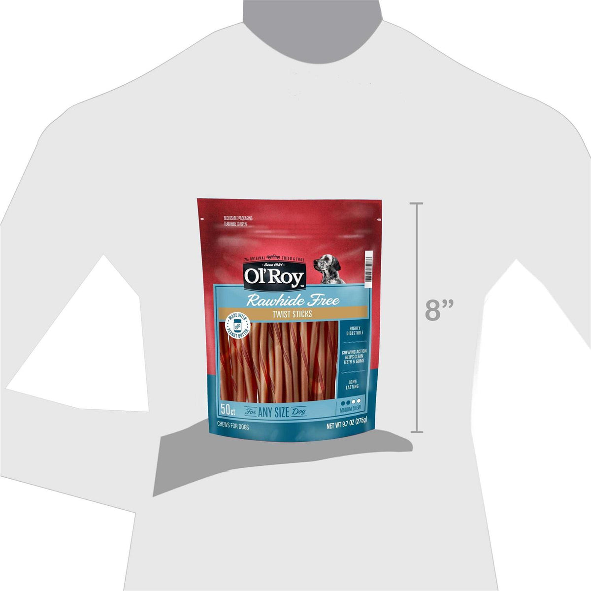 Peanut Butter Twist Sticks for Dogs G45283