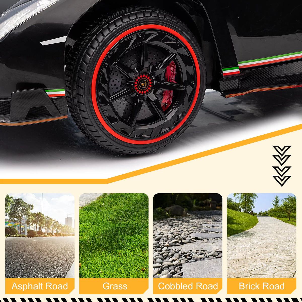 12V Electric Ride On Car with Parent Control H6944