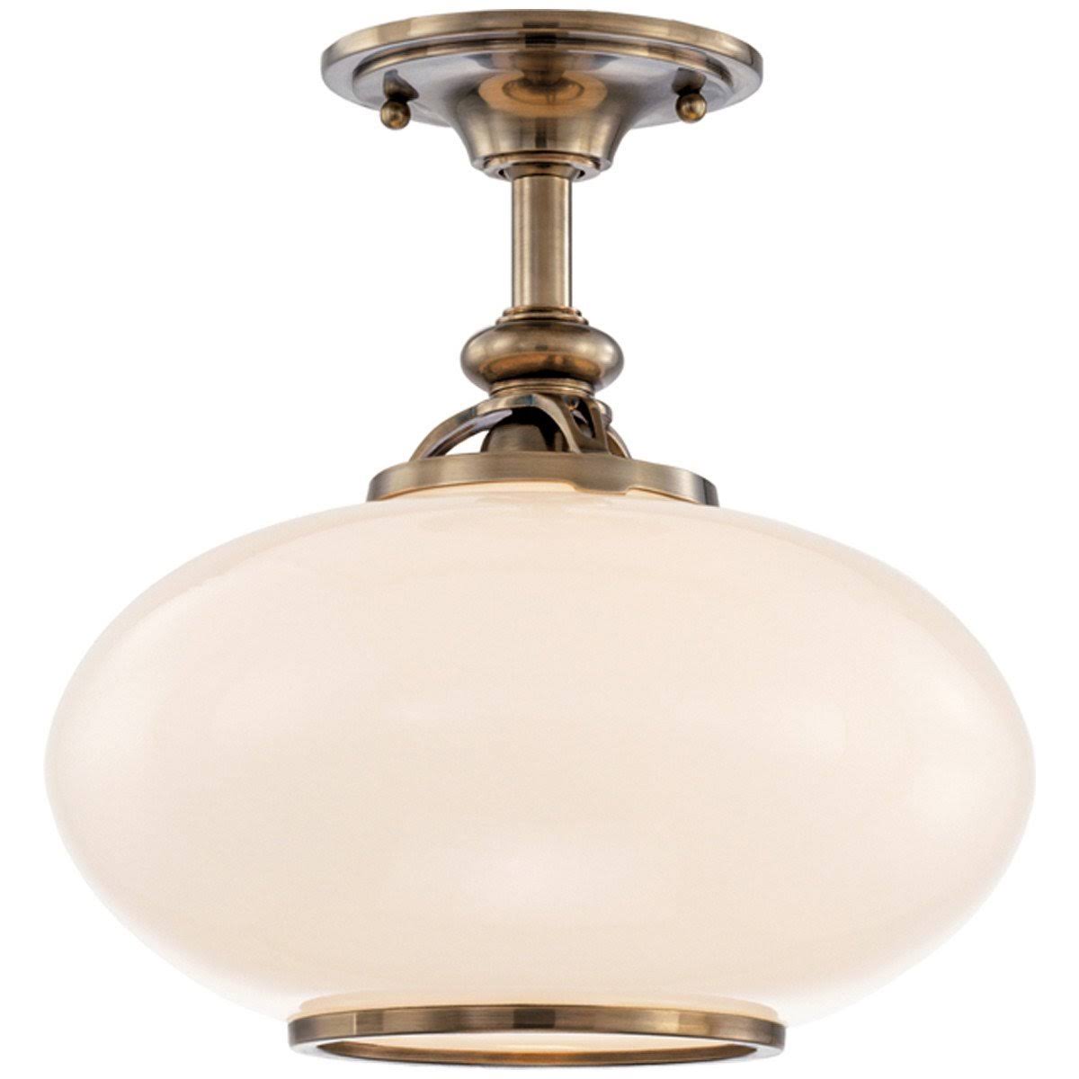 1 Light Semi Flush Old Nickel W12088