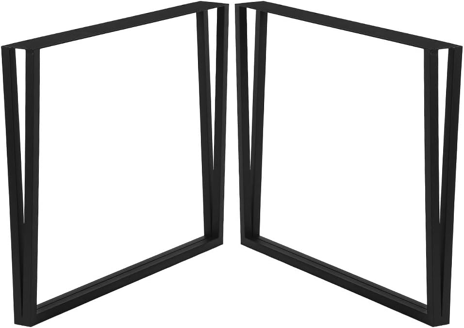 Black Metal Table Legs 28” Height 2 PCS T97496
