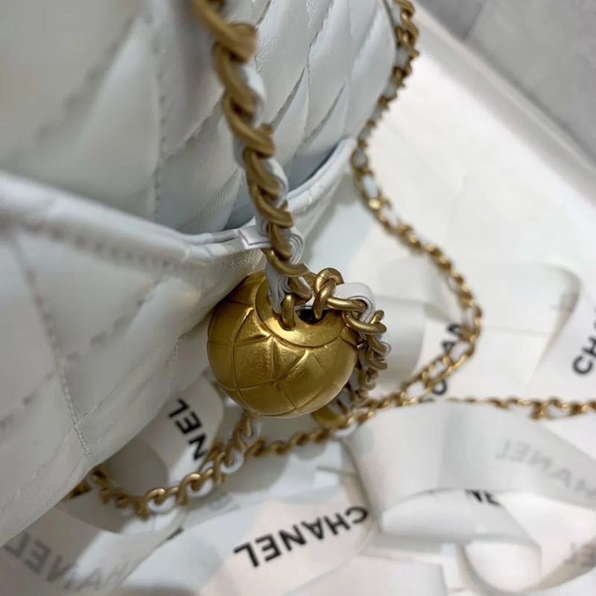 White Mini Flap Bag R622288