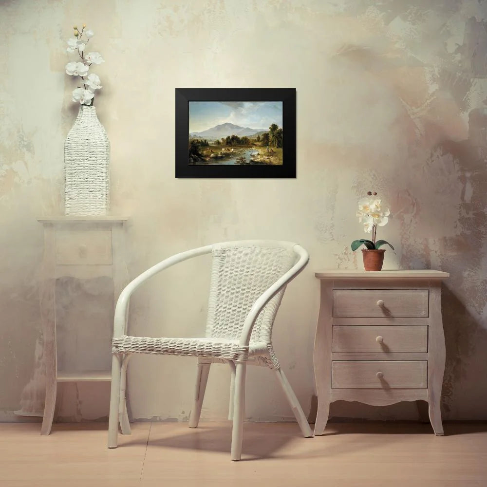 Black Framed Art Print K5428