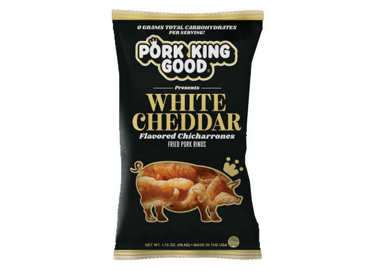 White Cheddar Flavored Pork Rinds 12/1.75oz A4026