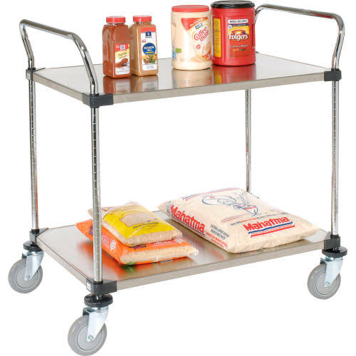 Stainless Steel Utility Cart 2 Shelves K6875