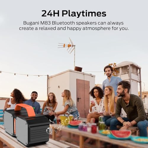 Shock Bluetooth Speakers, Bluetooth 5.4, Waterproof, Portable Wireless Speakers, 60W Super Power, Outdoor Speaker E410912