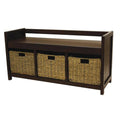 Walnut Storage Bench J16555