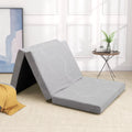 4 inch Tri Fold Memory Foam Mattress with Washable Cover H583593