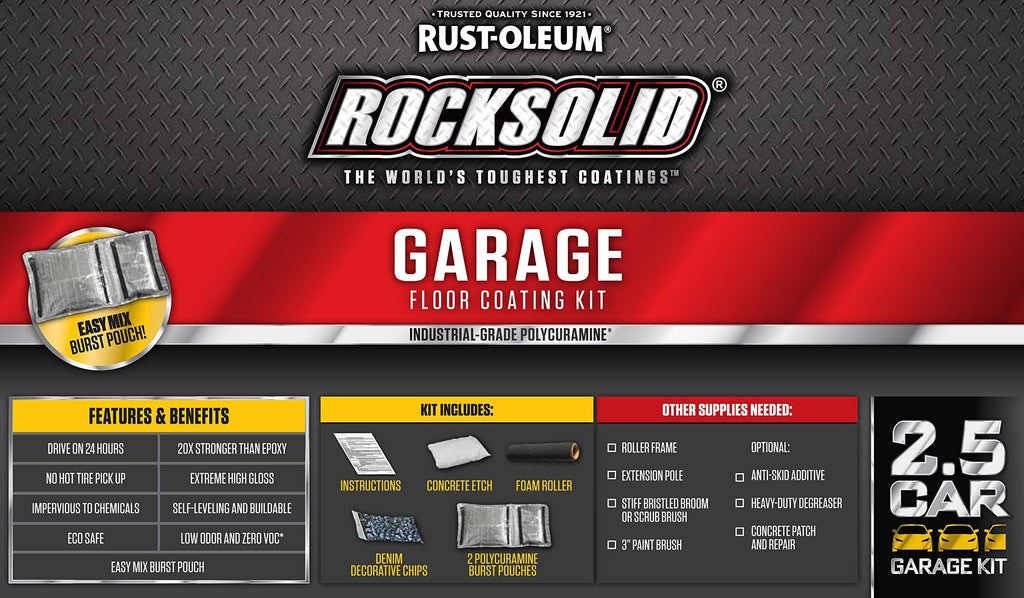 2.5 Car Garage Floor Coating Kit K528