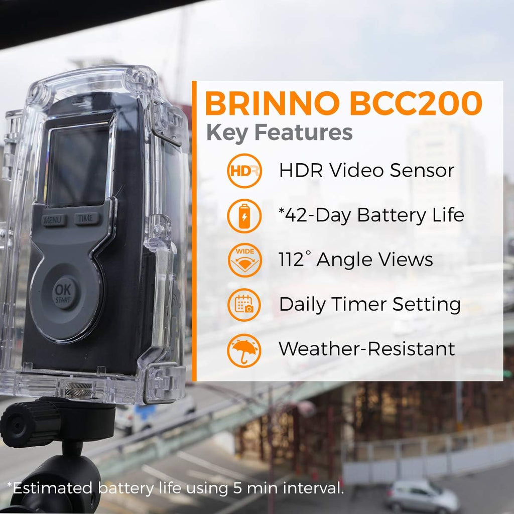 Time Lapse Camera with Clamp and Water-Resistant Case, 720P 2-Pack E149