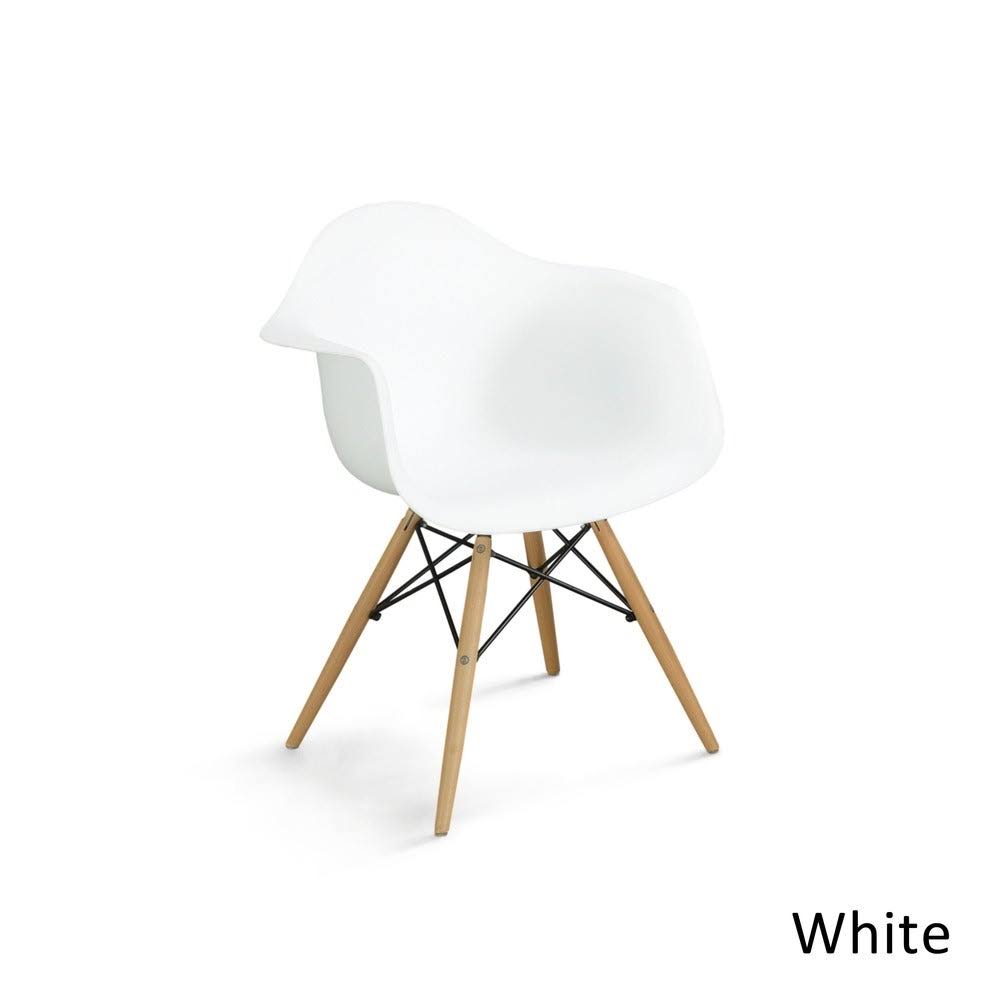 Modern Plastic Dining Chairs Set of 2 Dark Brown R237747