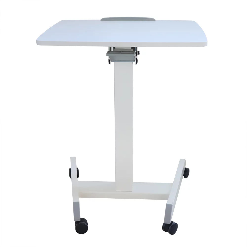 White Tilting Table Top Standing Desk with Wheels K682521