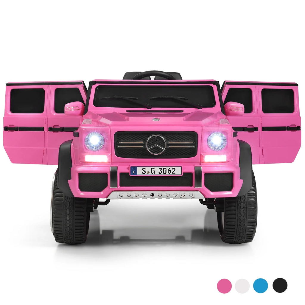 12V Kids Ride On Car with Trunk Pink M930