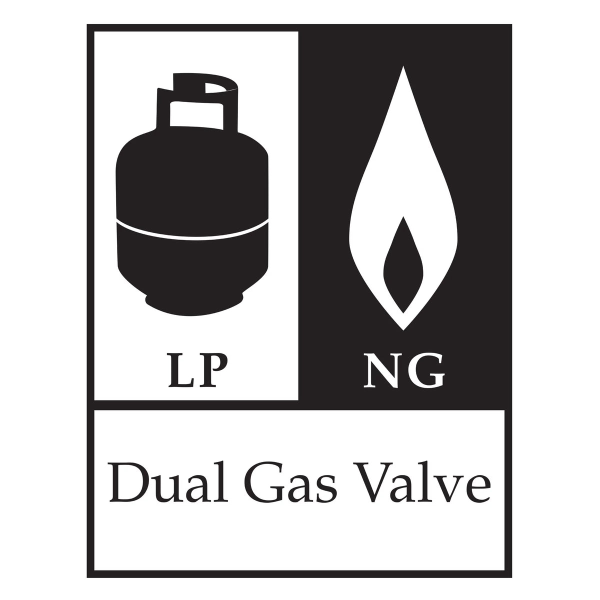 2-Burner Dual Fuel Gas Grill F95844