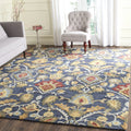 Navy Multi Floral Wool Area Rug 11' x 15' N7431