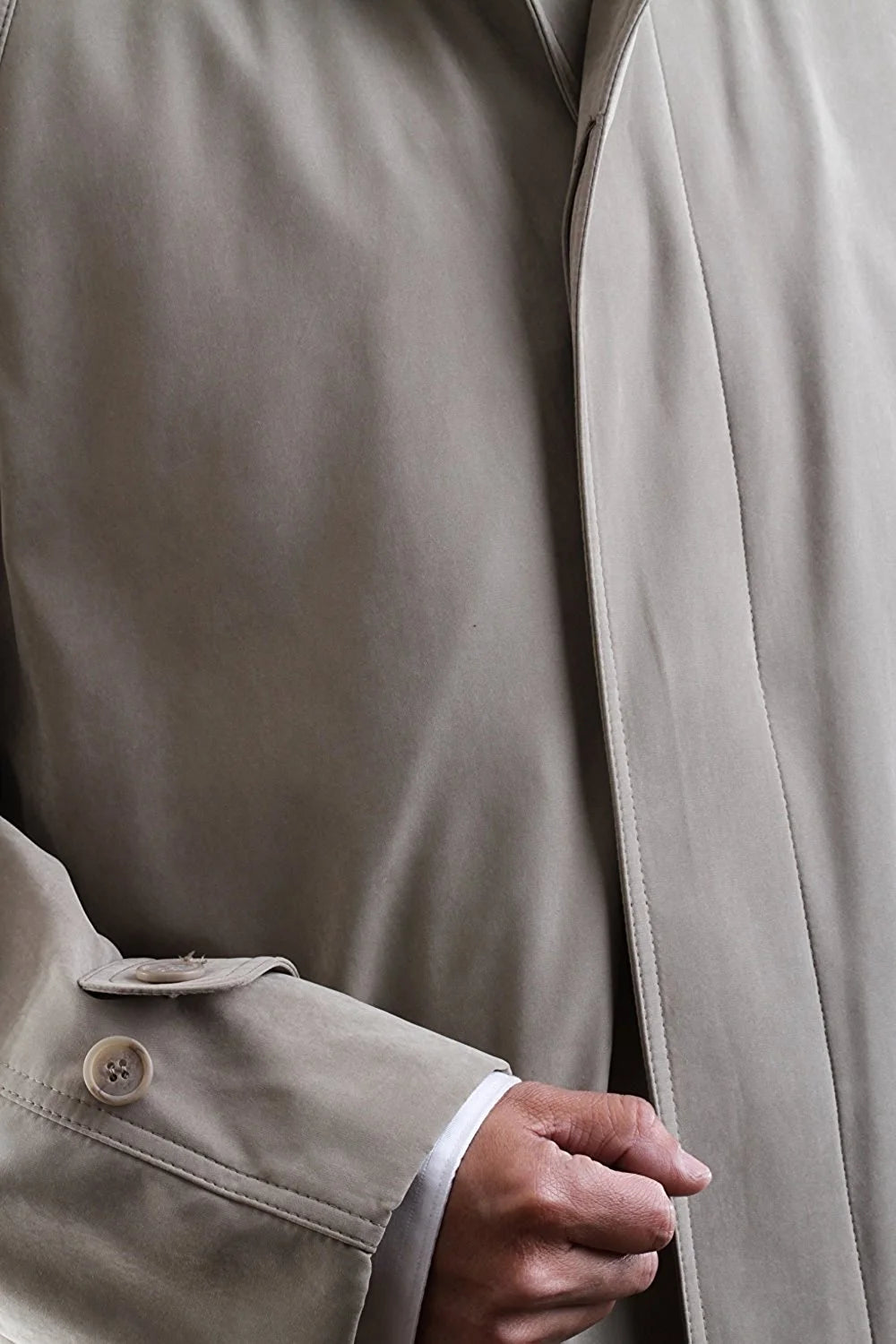 Taupe Full Length Raincoat D15799