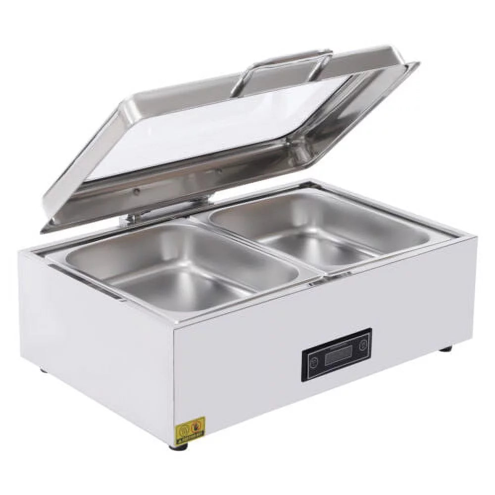 Stainless Steel 9QT Electric Chafing Dish with Lid T8560