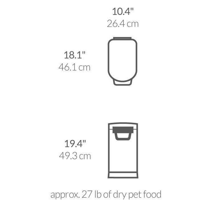 Stainless Steel Pet Food Storage Can M807