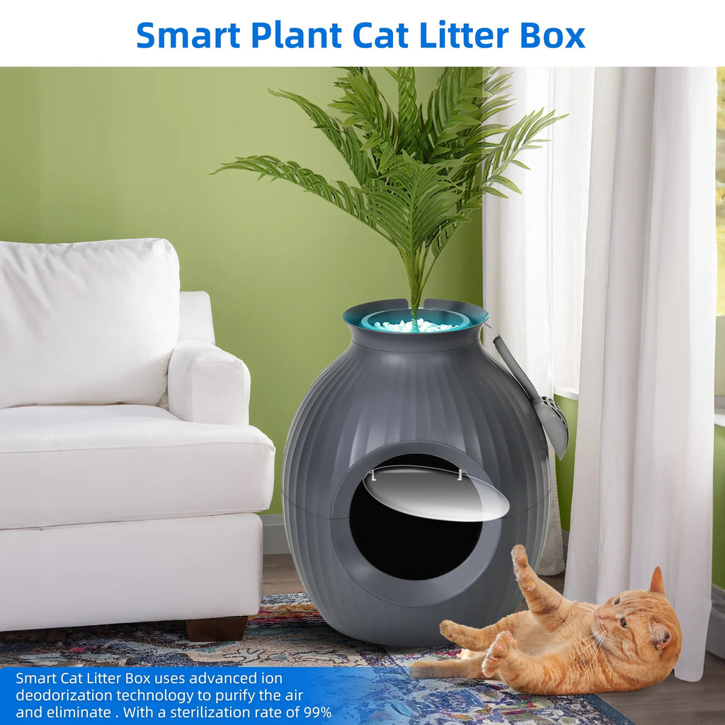 Enclosed Cat Litter Box with Odor Control M594911