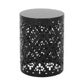 Black Outdoor Metal Side Table X21940