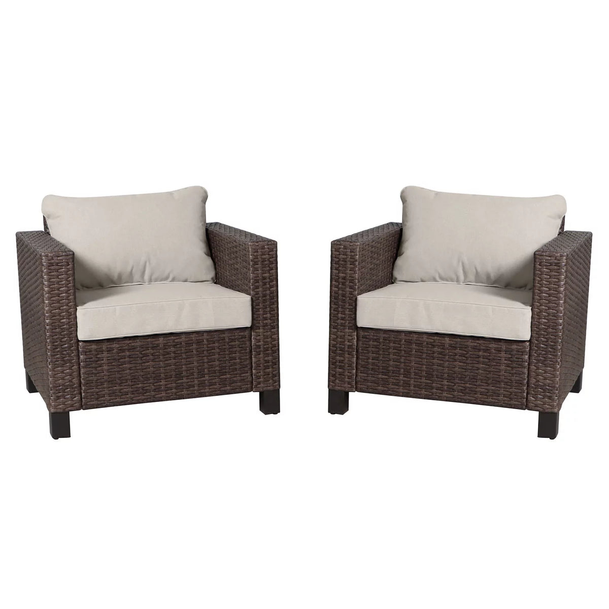 Gray Outdoor Club Chair 2 Pack T277