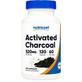 Activated Charcoal 520mg 120 Capsules Non-GMO Gluten Free Supplement Z78115