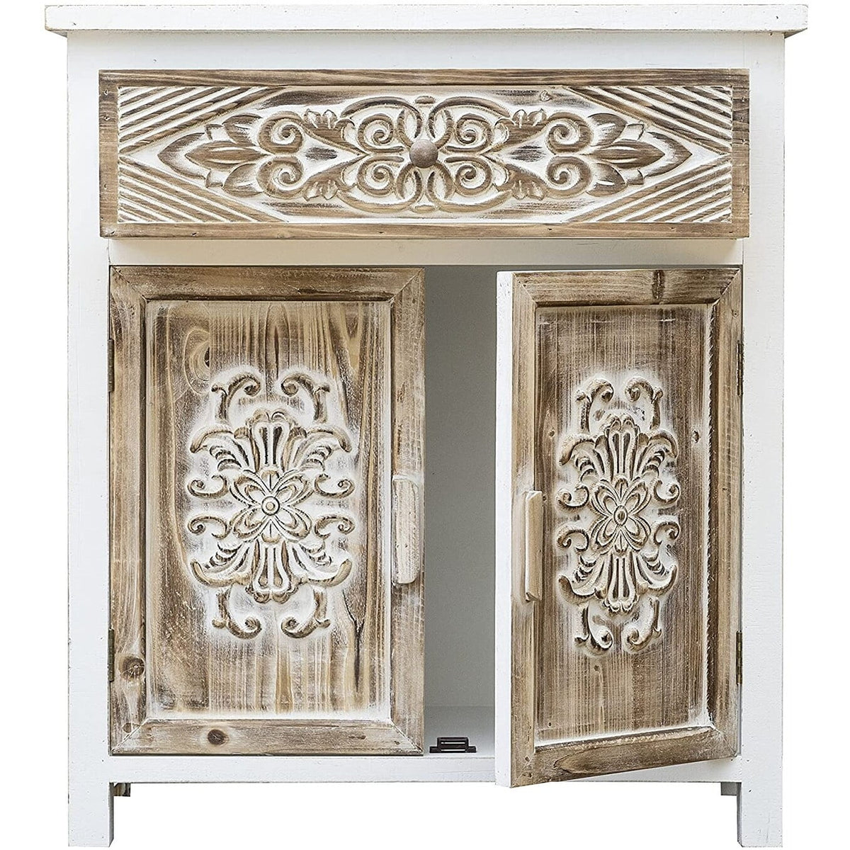 Wood Cabinet with 1 Drawer and 2 Doors W921