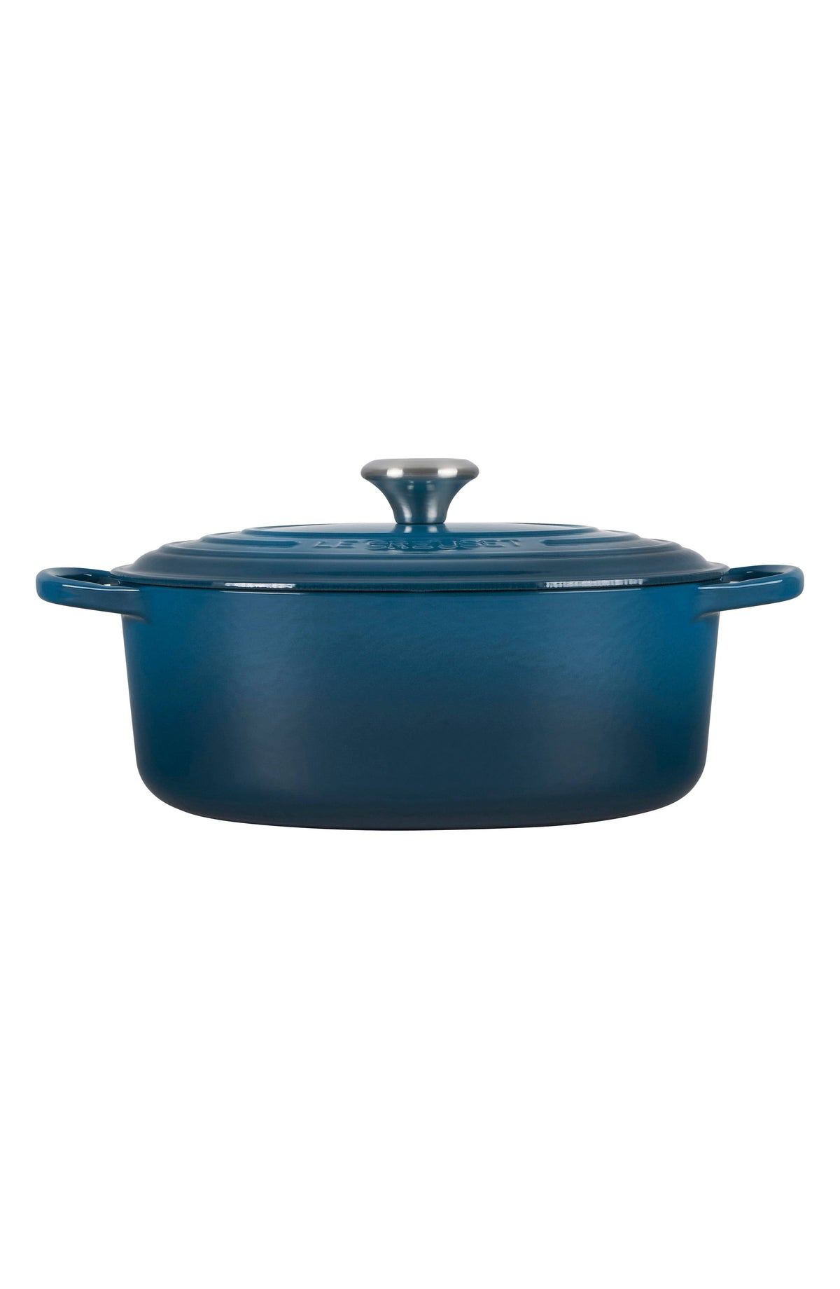 Cast Iron 6.75-Quart Deep Teal Oval Dutch Oven I999331