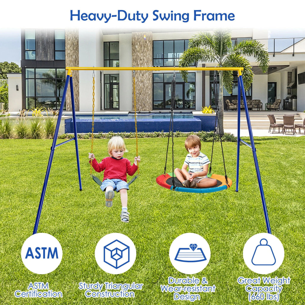 Heavy-Duty Metal Swing Frame Y141339