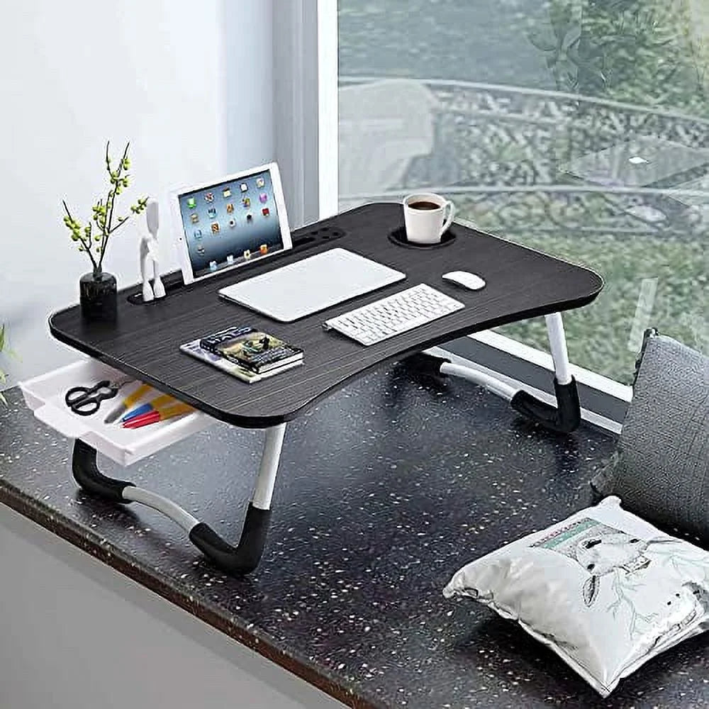 Foldable Laptop Desk with Drawer T51384