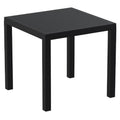 Black Resin Square Dining Table 31 inch W57285