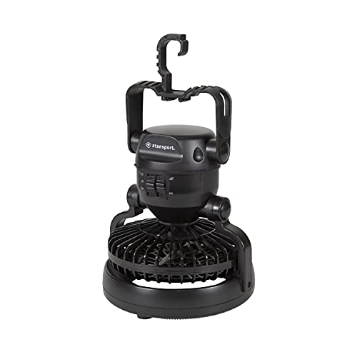 Black Camping Lantern with Fan U201428