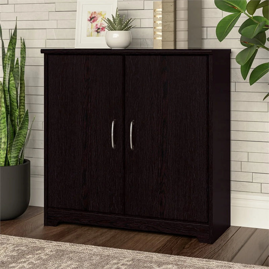 Espresso Engineered Wood Bathroom Storage Cabinet K438748