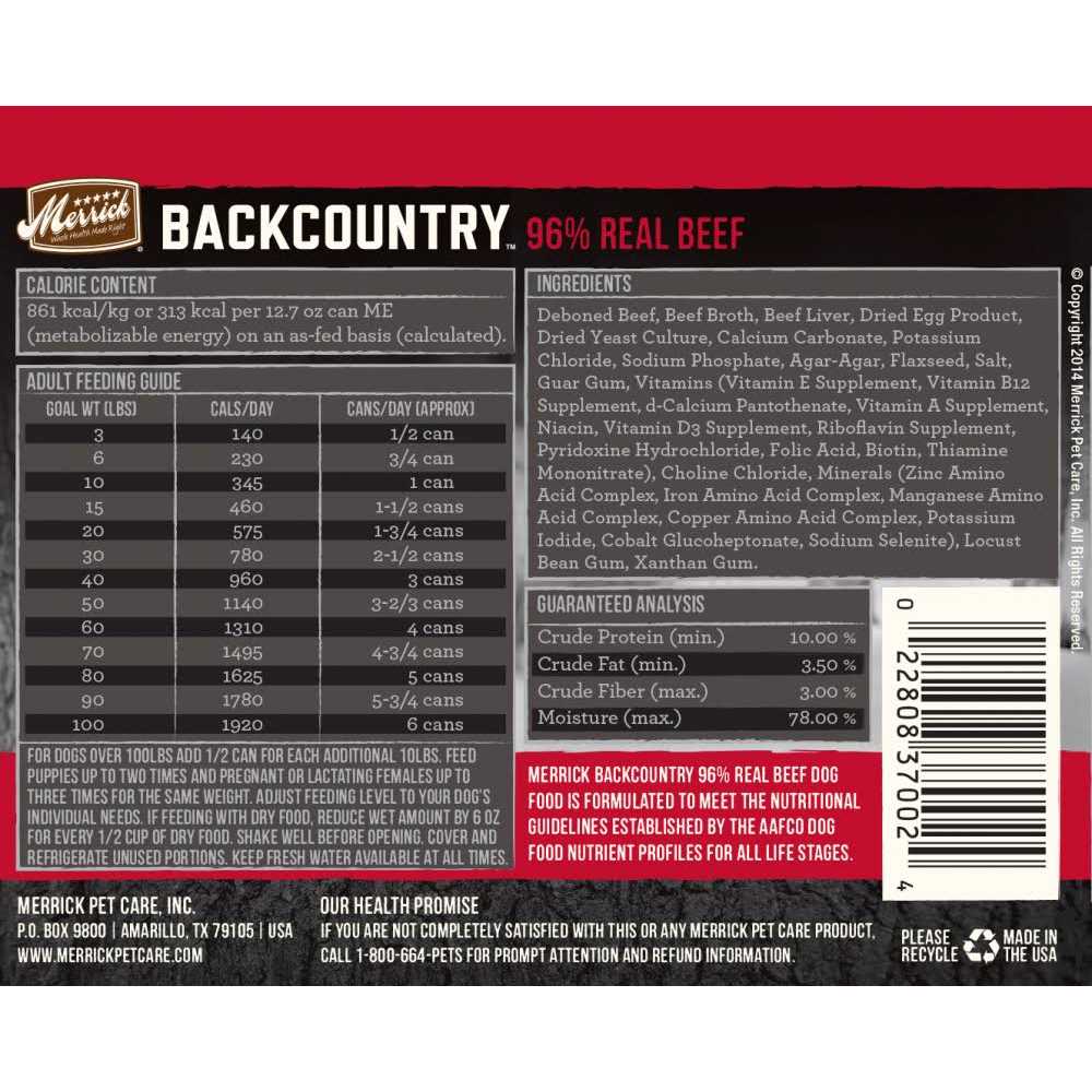96% Real Beef Grain Free Canned Dog Food V8463