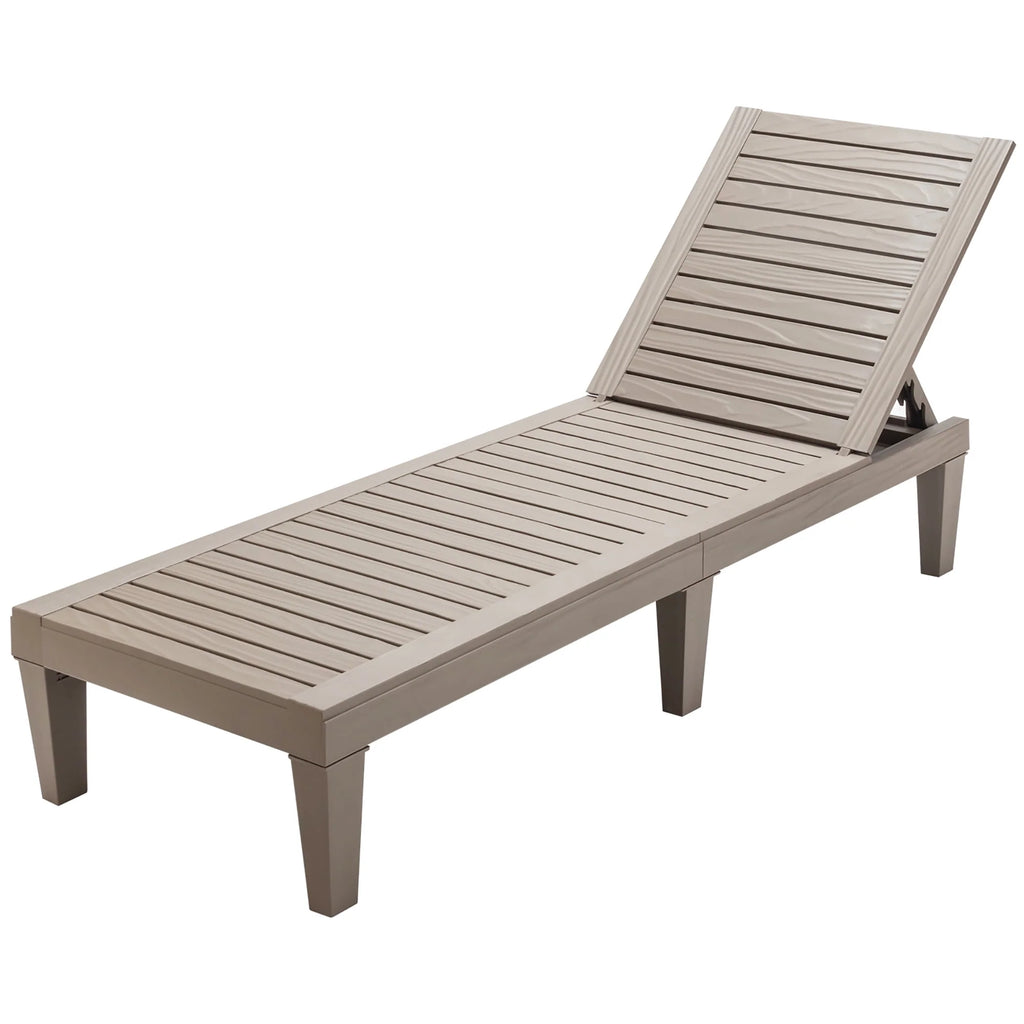 Adjustable Black Patio Lounge Chair U43454