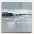 Blue Abstract Framed Canvas 30x22 X798