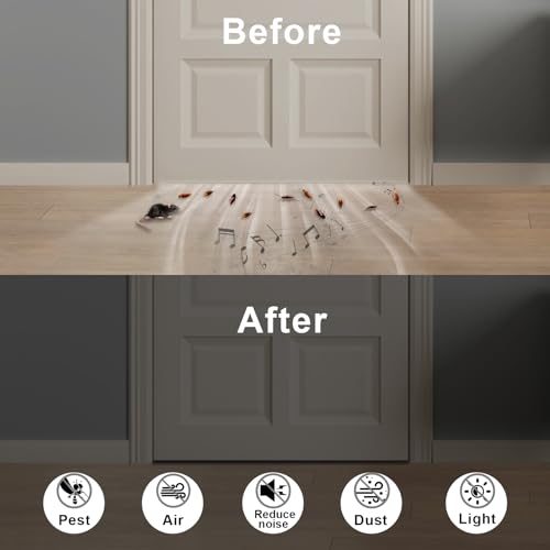 Weather Stripping Door Seal Strip, Strong Adhesive, Lightproof, Noise-Reduction, Weatherproof Foam Tape Insulation R2257