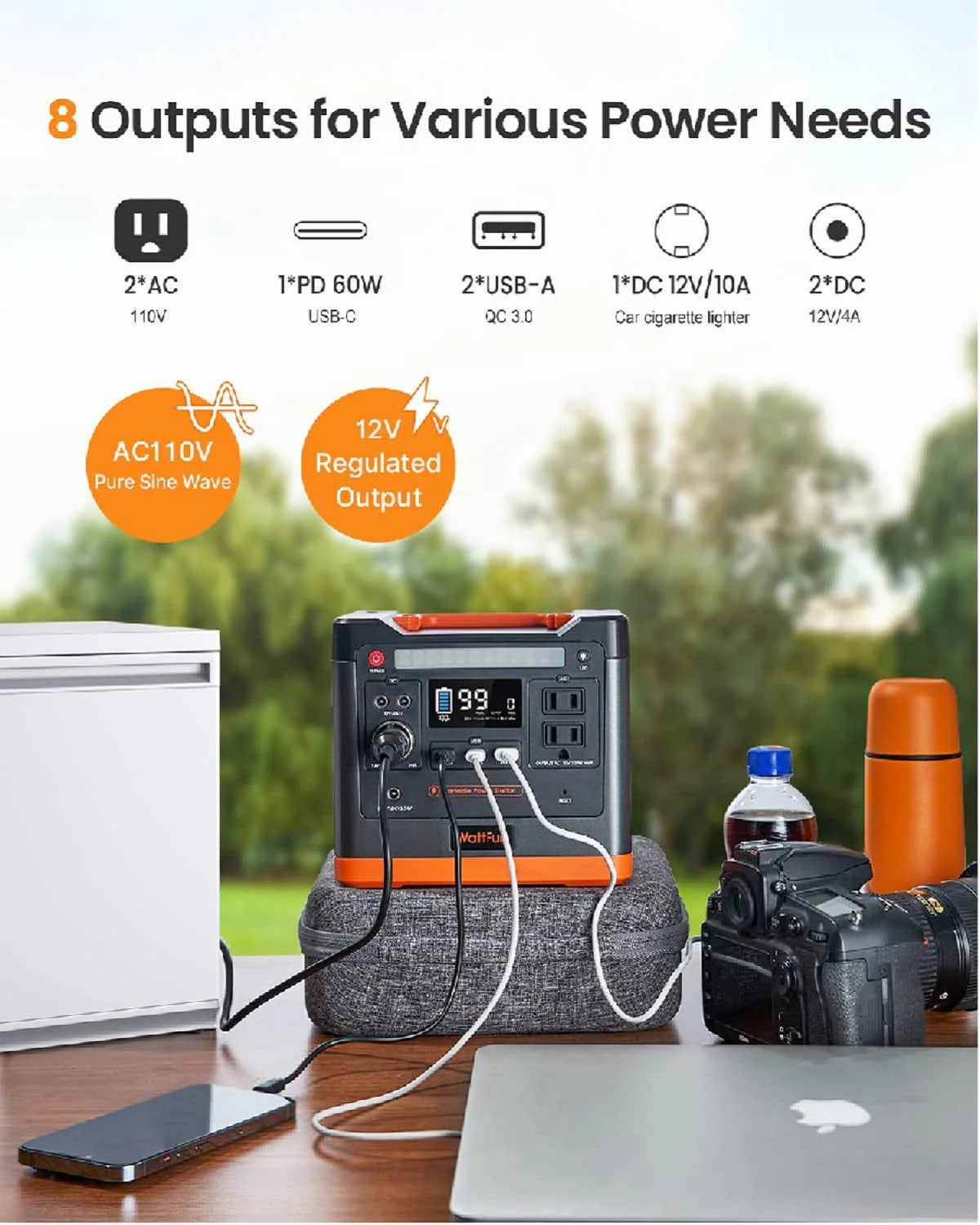 Portable Power Station 96000mAh 298Wh LiFePO4 U99403