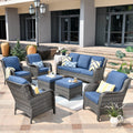 7 Pieces Wicker Rattan Sectional Sofa Z221