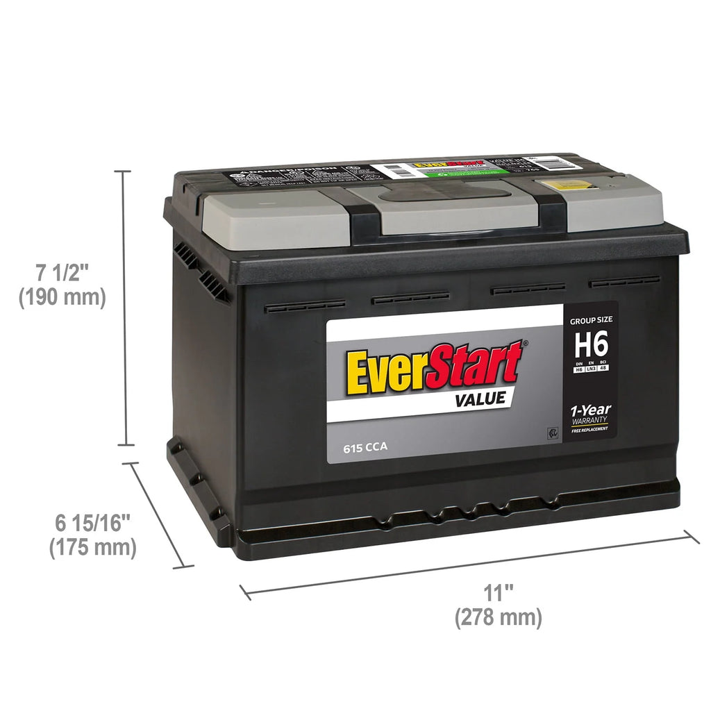 Lead Acid Automotive Battery 12 Volt 615 CCA K3121