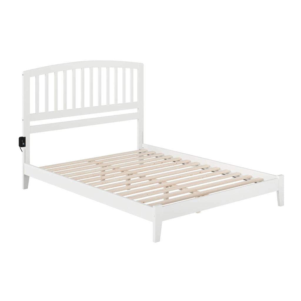 White Queen Platform Bed O3148