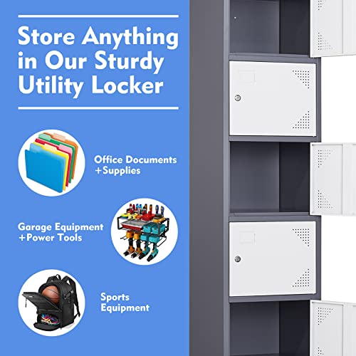 Metal 5 Door Steel Storage Locker P725