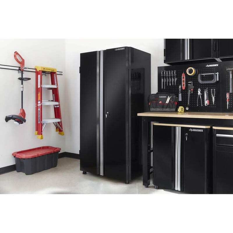 24-Gauge Steel Garage Gear Cabinet in Black M1217