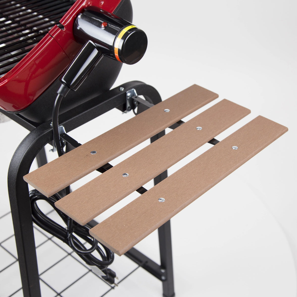 Portable Electric Cart Grill with Two Folding Tables, Red X61112