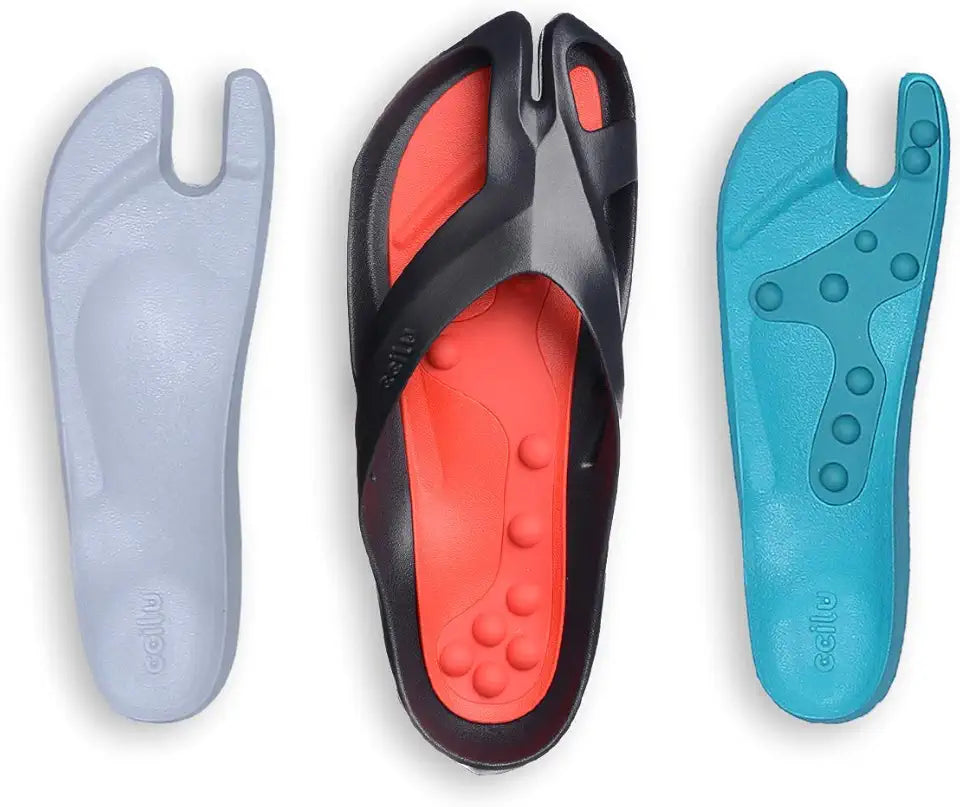 3-in-1 Reflexology Sandals with Changeable Massage Footbed A3255